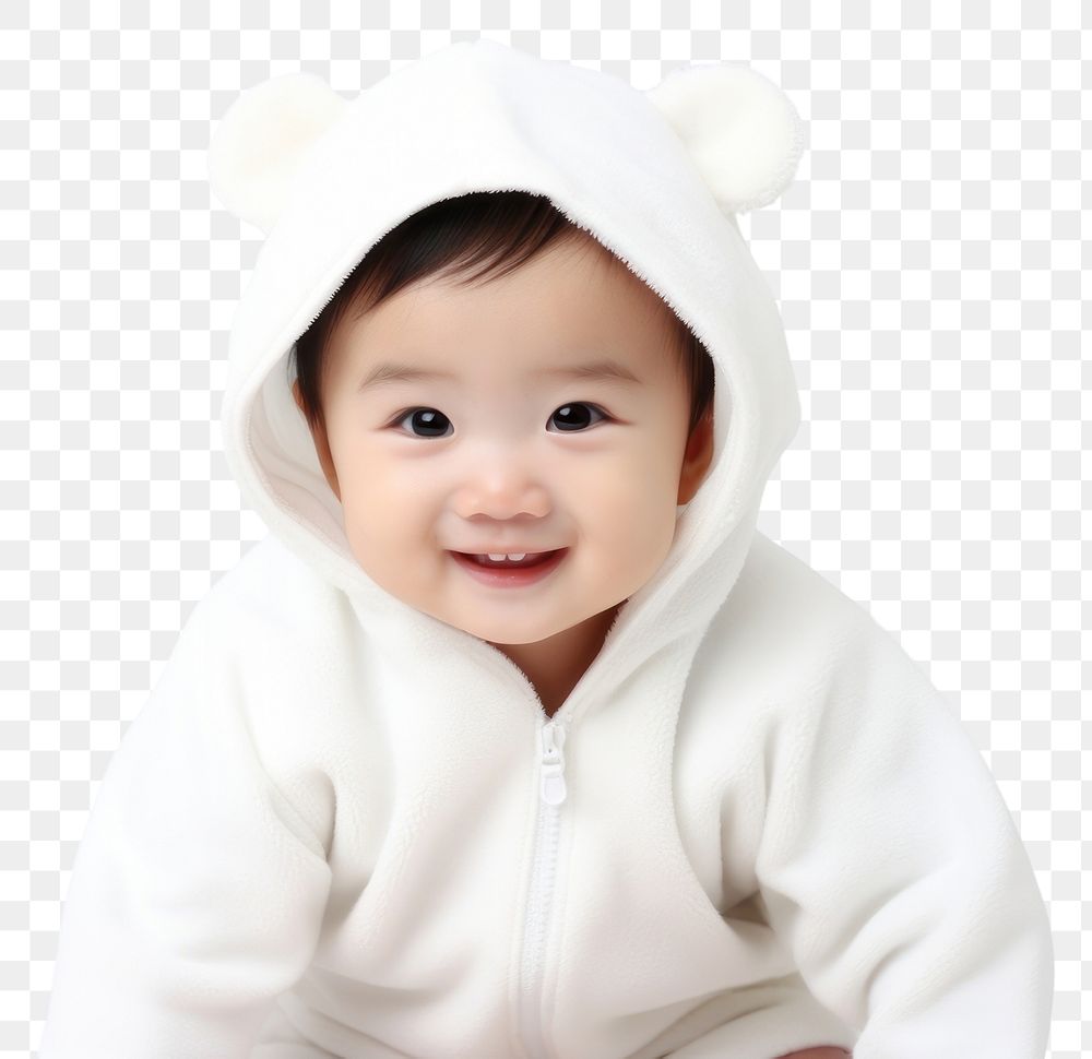 PNG Portrait smile photo baby. AI generated Image by rawpixel.
