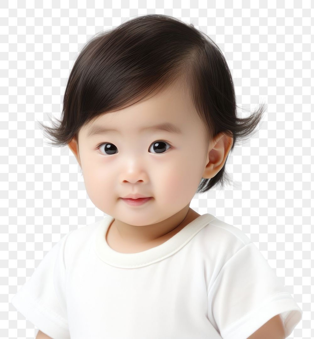 PNG Portrait child photo baby. 