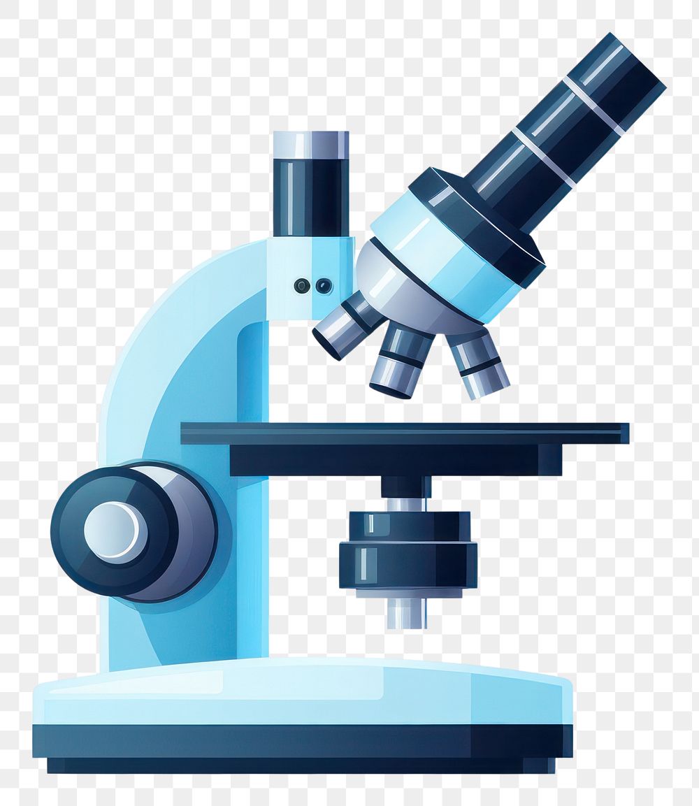 PNG Microscope science transparent background biotechnology. AI generated Image by rawpixel.