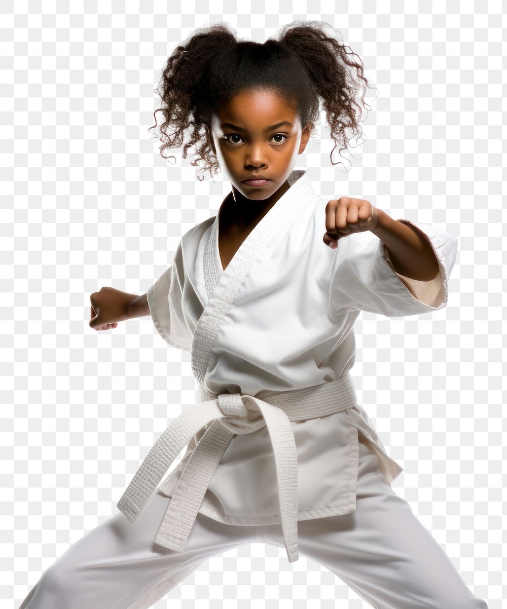 PNG Karate sports white white background. AI generated Image by rawpixel.