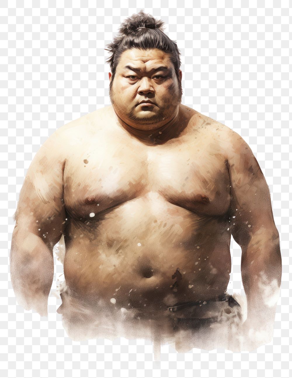 PNG Portrait adult sumo  