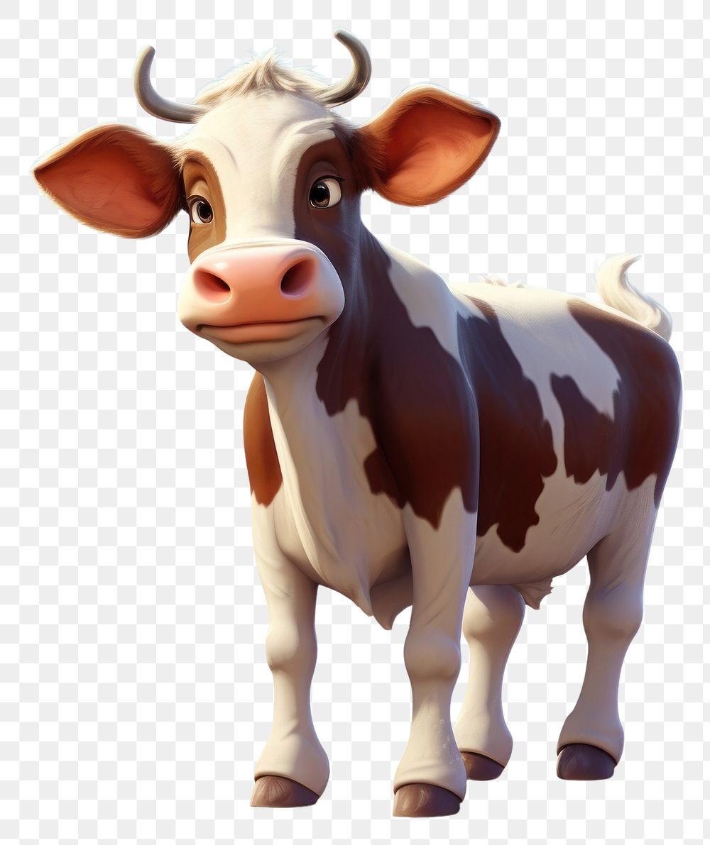 PNG Cow livestock mammal animal. AI generated Image by rawpixel.