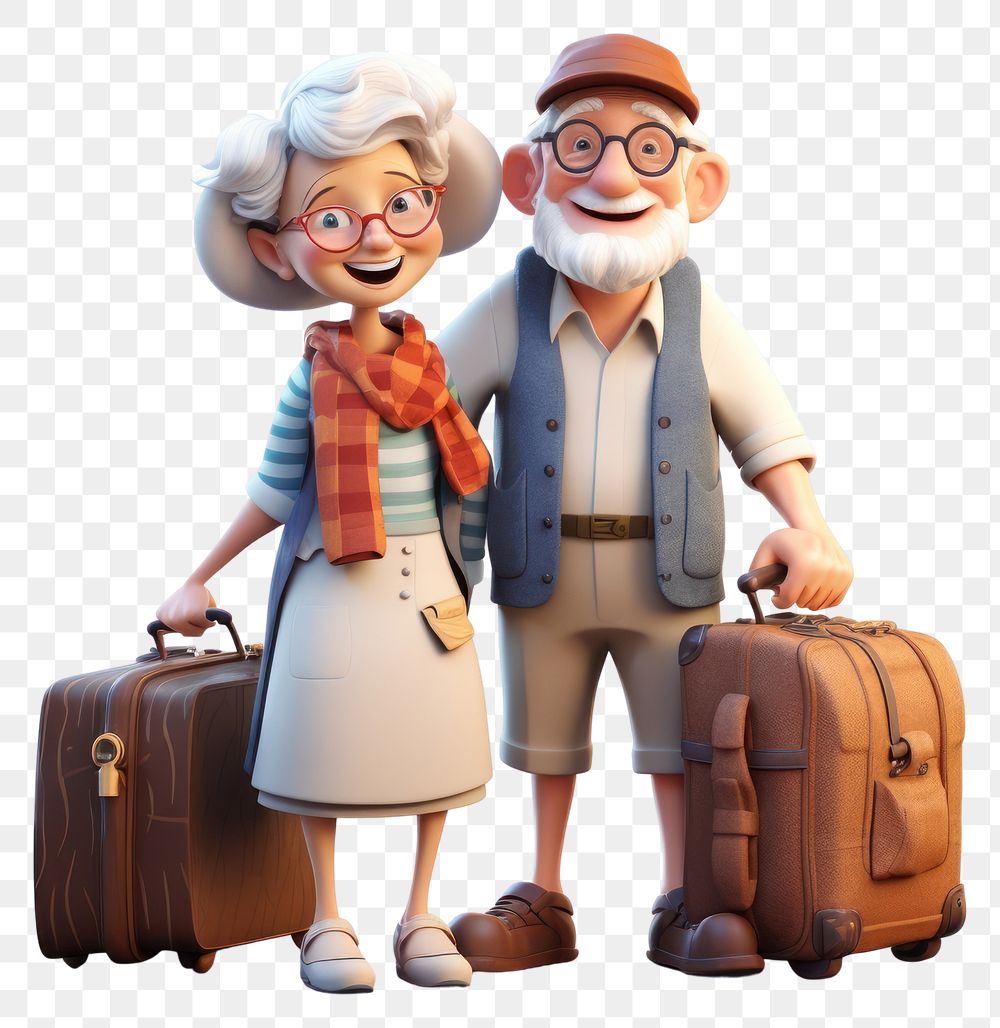 PNG Suitcase luggage travel togetherness. AI generated Image by rawpixel.