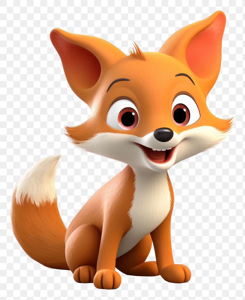 PNG Fox cartoon mammal animal. 