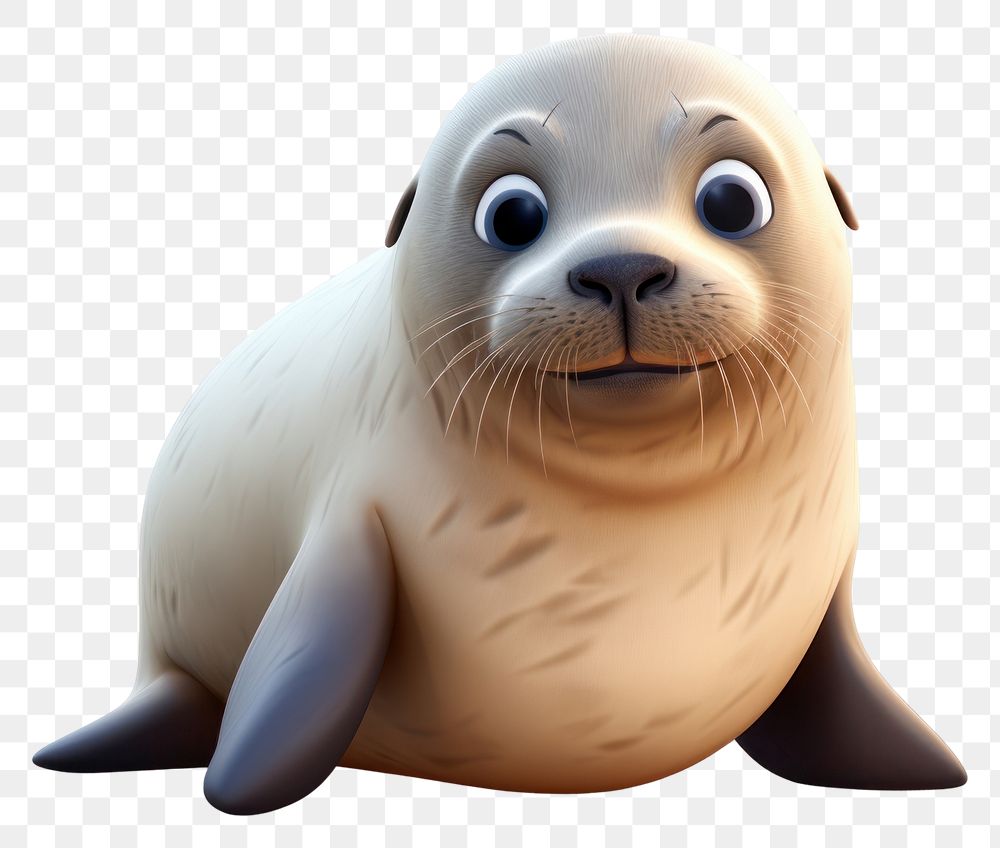 PNG Seal cartoon animal mammal. 