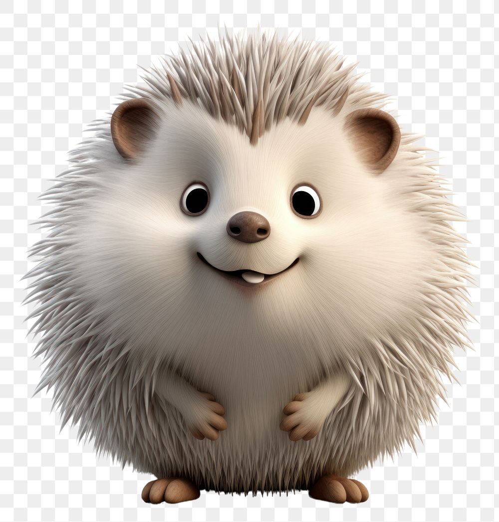 PNG Porcupine hedgehog cartoon mammal. AI generated Image by rawpixel.