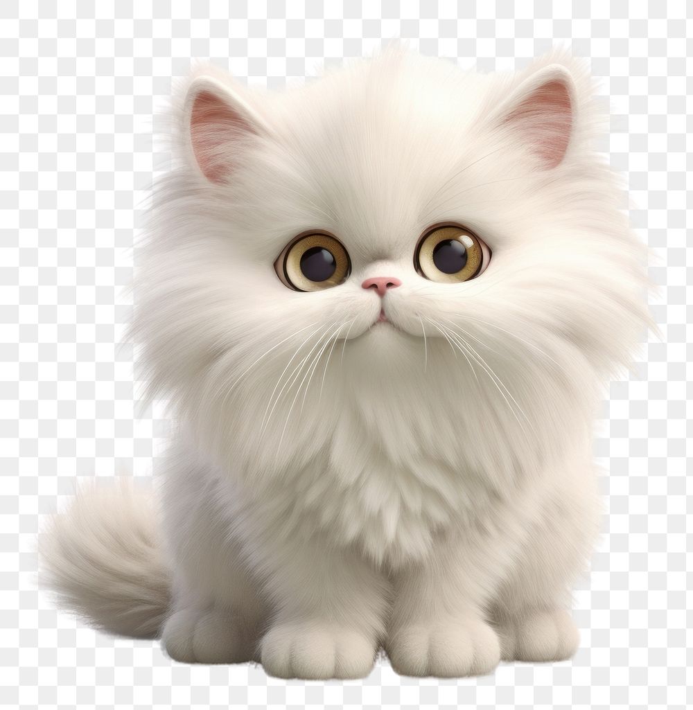 PNG Mammal animal kitten white. AI generated Image by rawpixel.