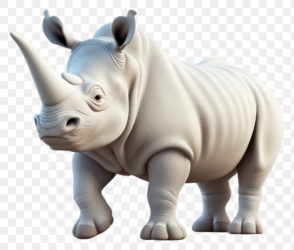 PNG Rhinoceros wildlife cartoon mammal. 