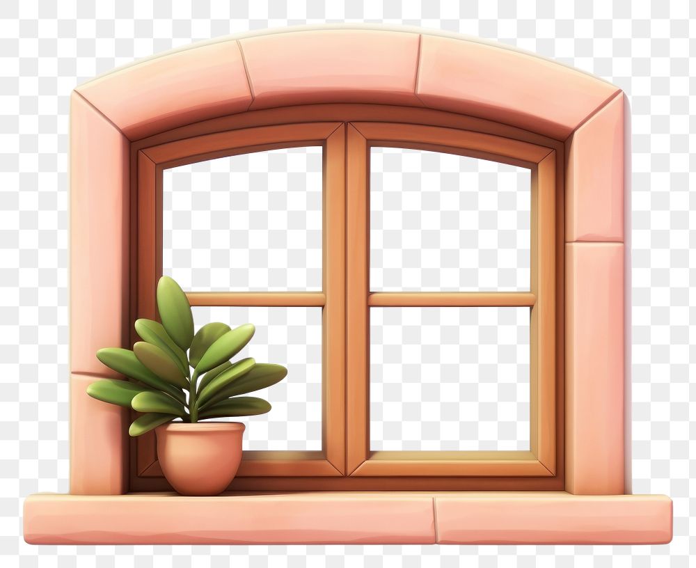 PNG Windowsill architecture houseplant flowerpot. AI generated Image by rawpixel.