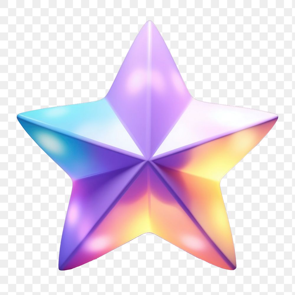 PNG Purple blue star illuminated