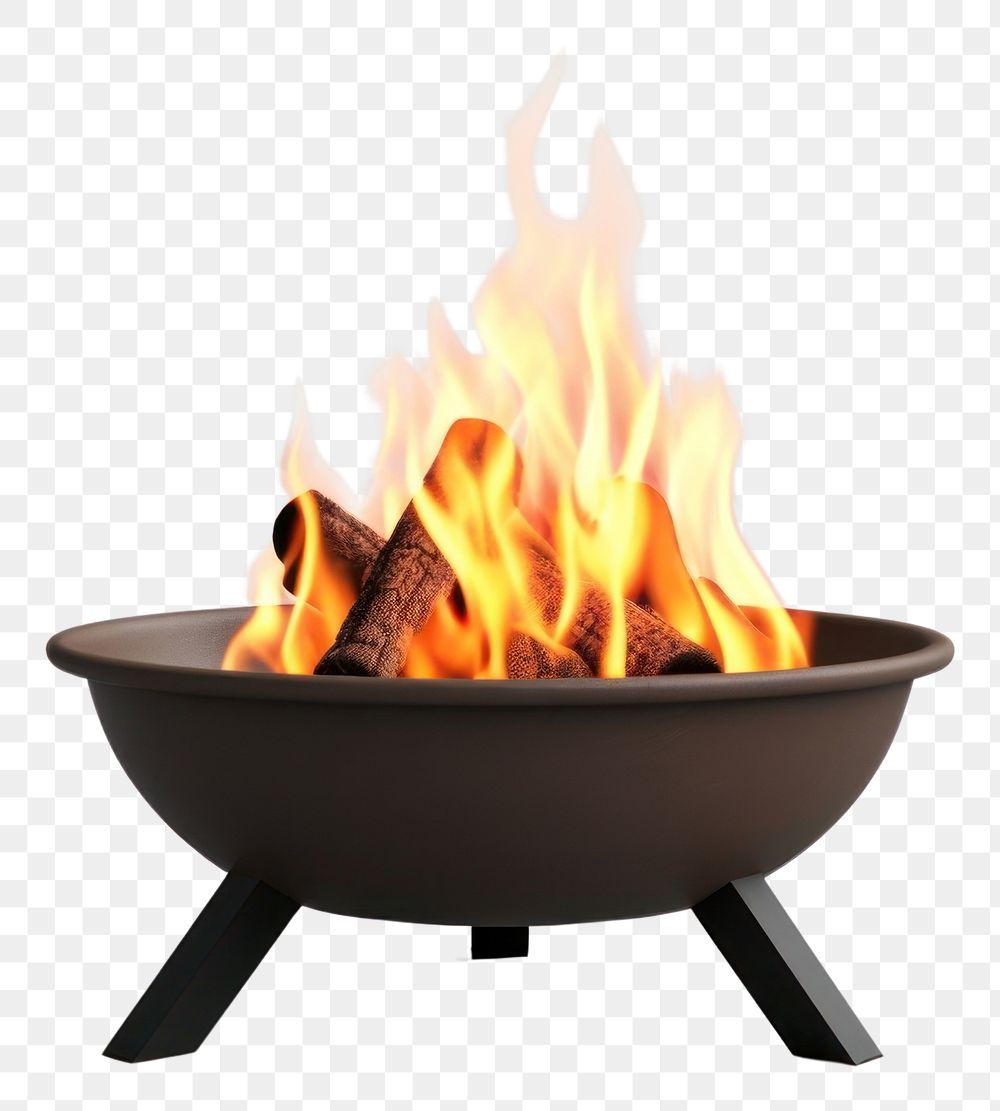PNG Fire fireplace white background campfire. AI generated Image by rawpixel.