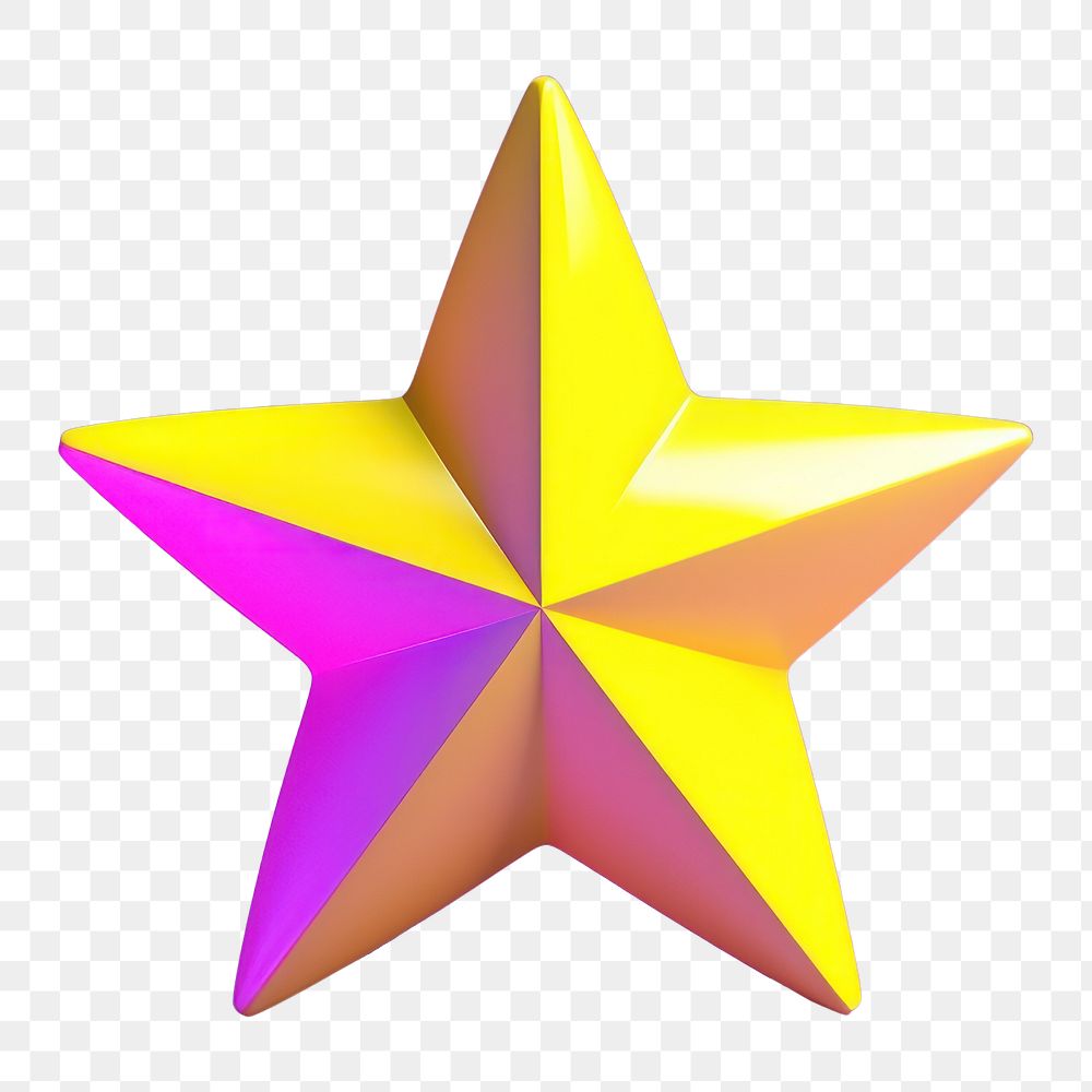 PNG Purple yellow blue star. AI generated Image by rawpixel.