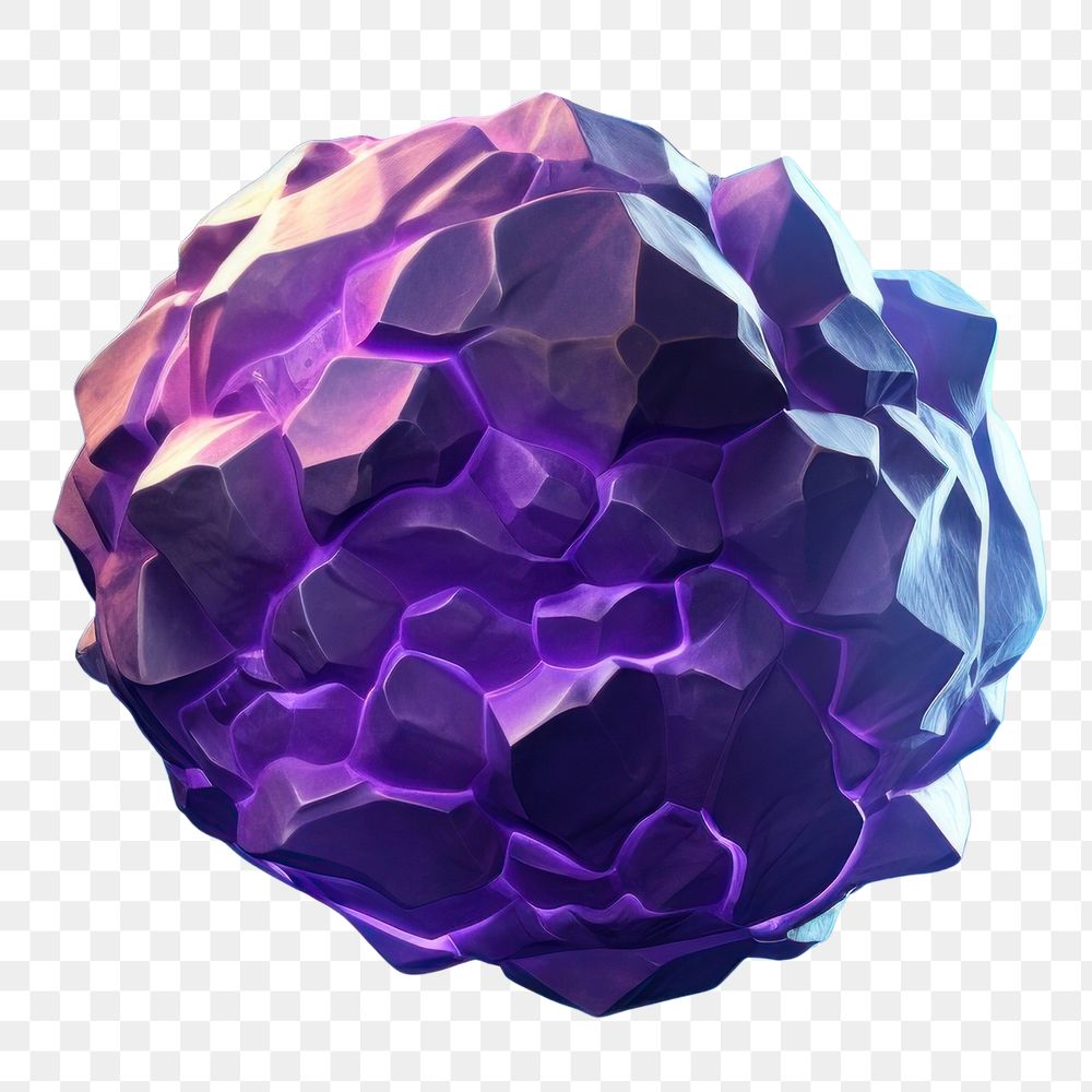 PNG Space crystal sphere purple