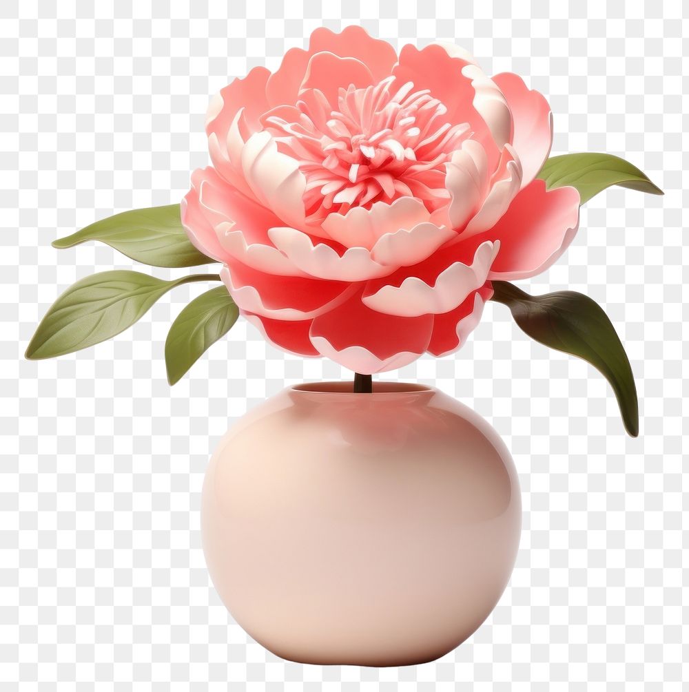 PNG Flower plant peony rose. AI generated Image by rawpixel.