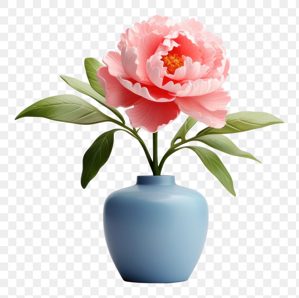 PNG Flower vase blossom plant. AI generated Image by rawpixel.