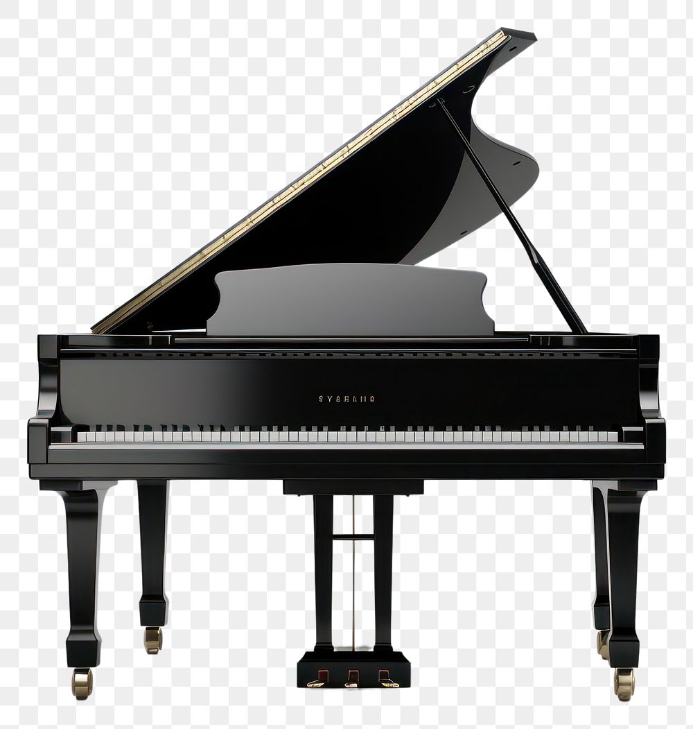 PNG Piano keyboard black harpsichord. AI generated Image by rawpixel.