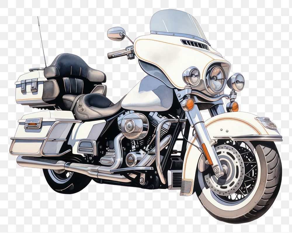 PNG Motorcycle vehicle white background transportation. AI generated Image by rawpixel.