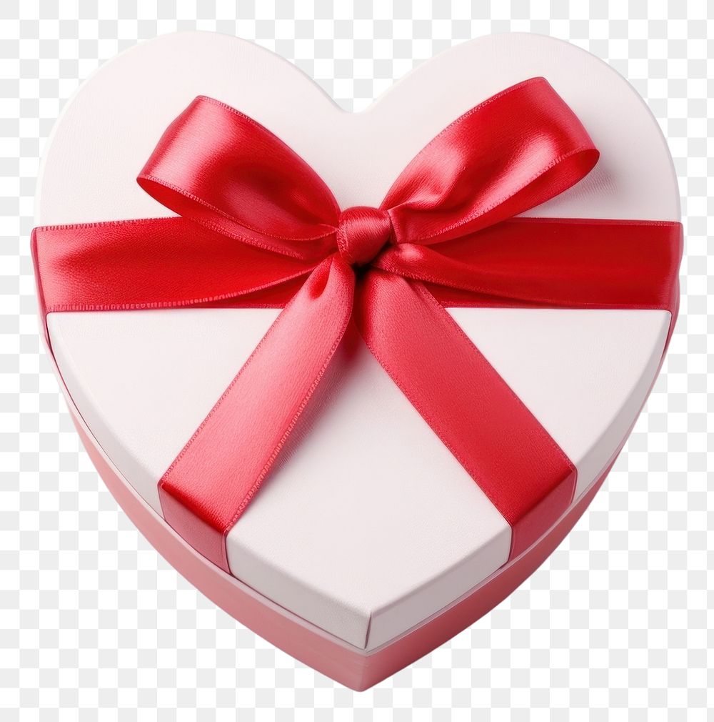 PNG Gift heart shape box. 