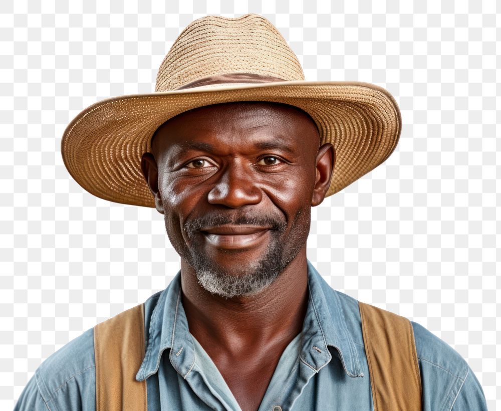 PNG Portrait farmer adult smile. 