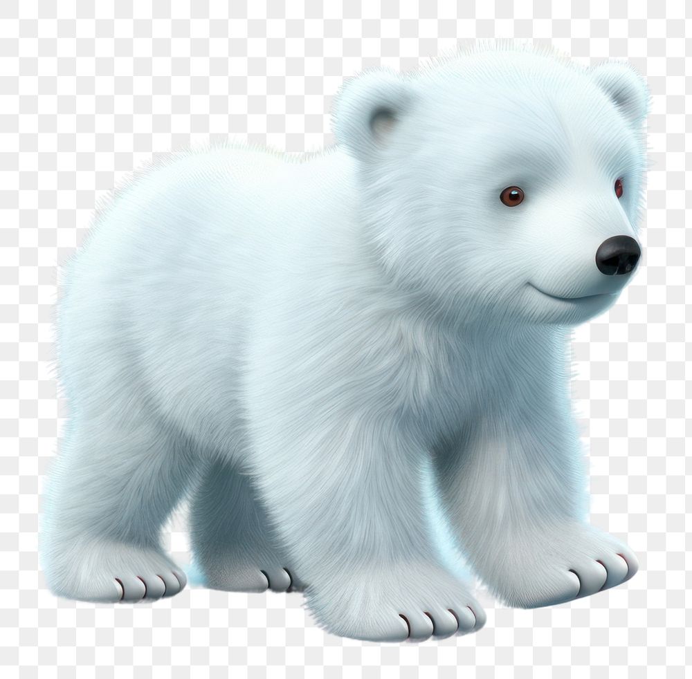 PNG  Bear wildlife cartoon mammal. AI generated Image by rawpixel.