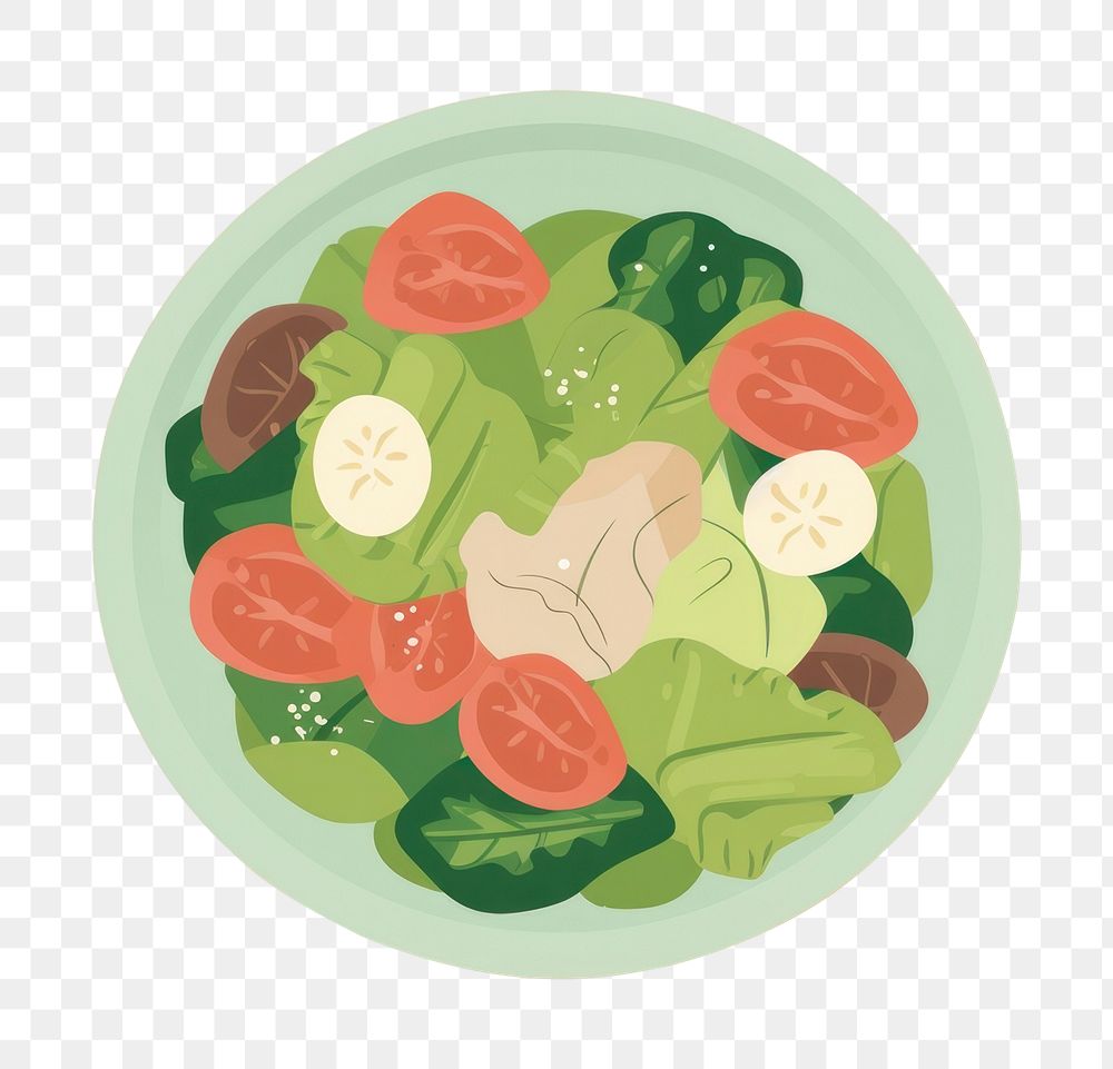 PNG Salad food bowl dish. AI generated Image by rawpixel.