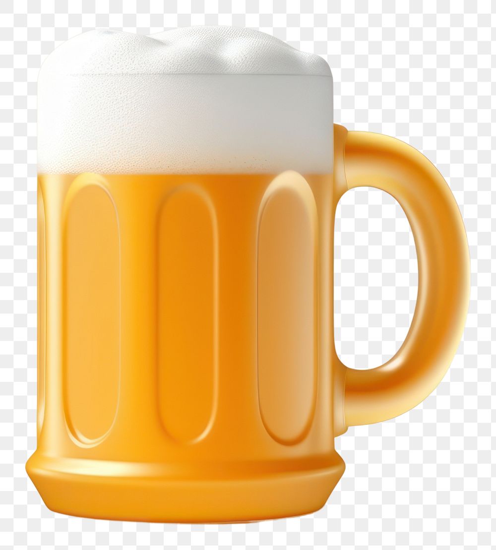 PNG Beer glass drink lager. AI generated Image by rawpixel.