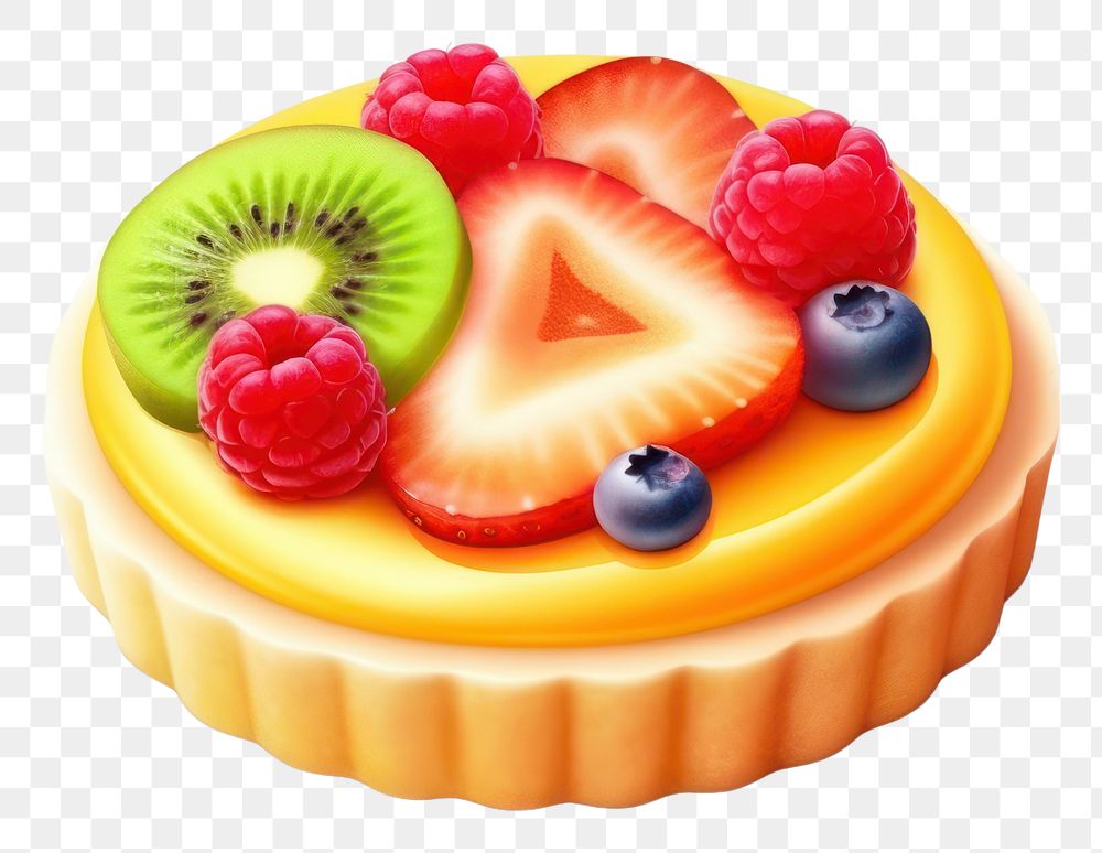 PNG Fruit tart dessert berry. AI generated Image by rawpixel.