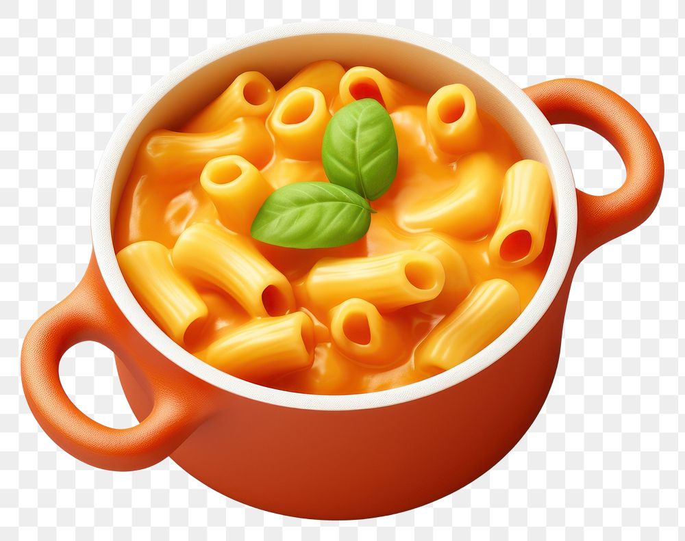 PNG Macaroni pasta food bowl. 