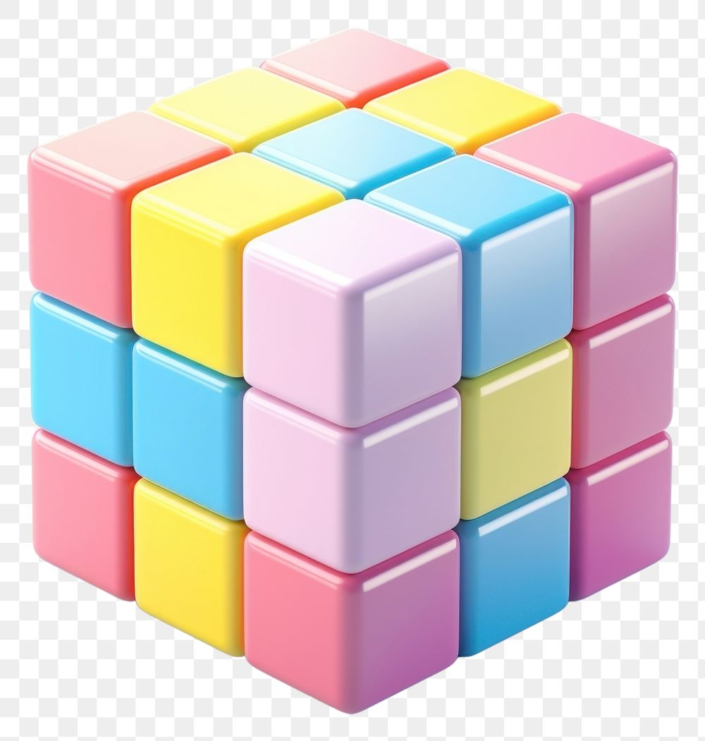 PNG Toy white background rubik's cube pattern. AI generated Image by rawpixel.