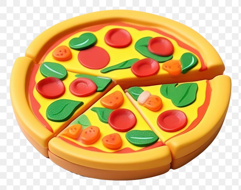 PNG Pizza dessert food toy. AI generated Image by rawpixel.