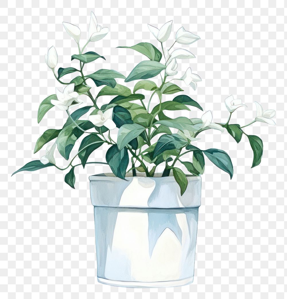 PNG Plant flower vase houseplant. AI generated Image by rawpixel.