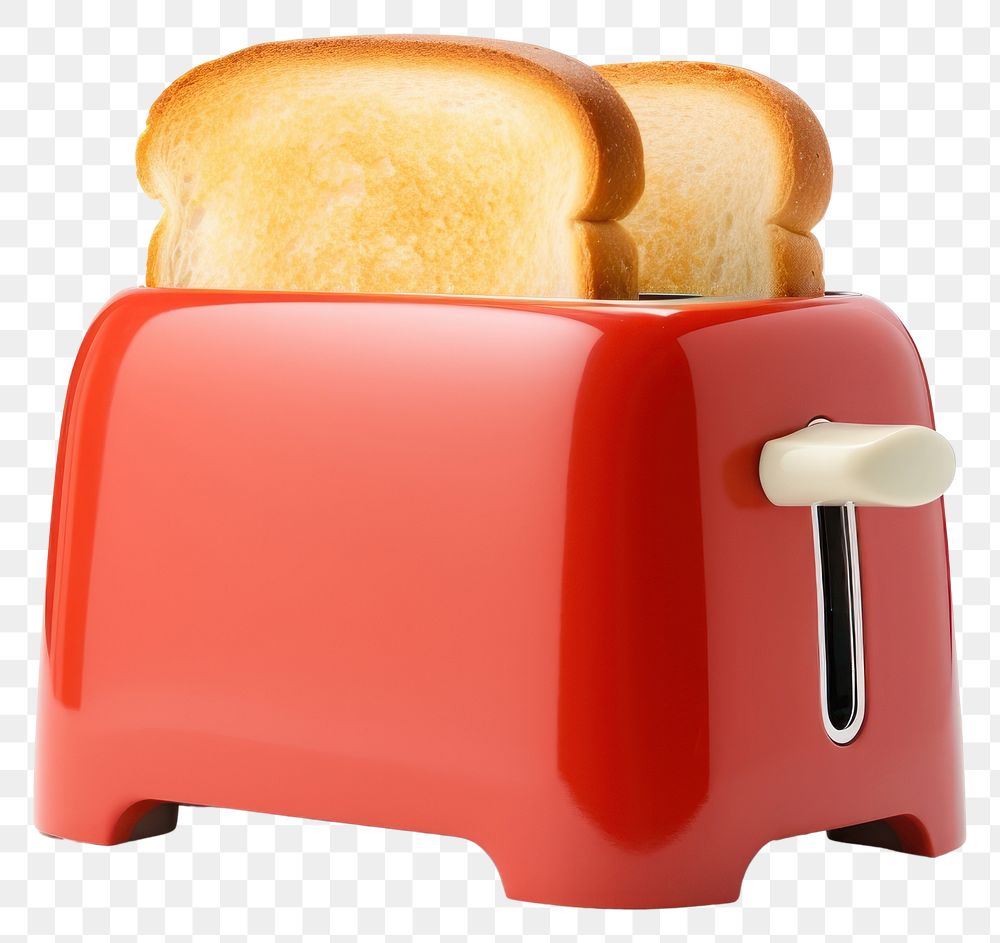 PNG Bread toaster food red. AI generated Image by rawpixel.