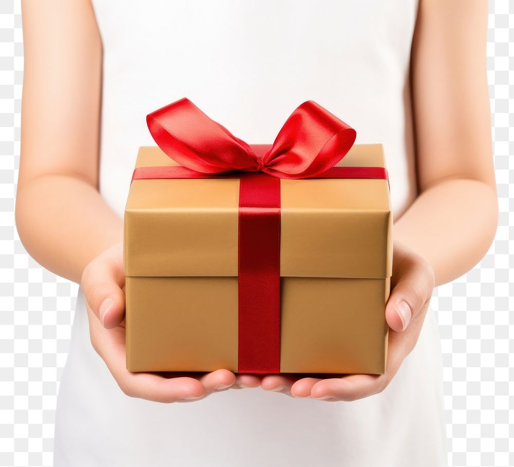 PNG Present gift hand box. AI generated Image by rawpixel.