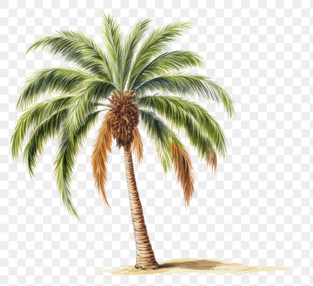 PNG Tree plant white background palm tree. 