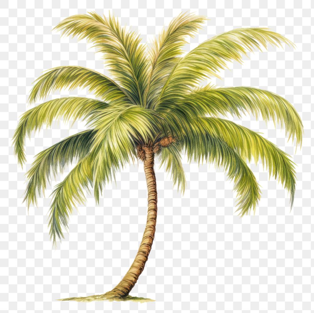 PNG Tree plant white background palm tree