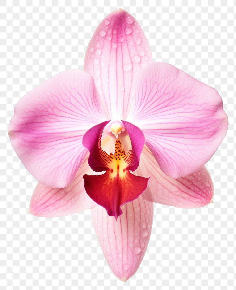 PNG Orchid flower petal plant. AI generated Image by rawpixel.