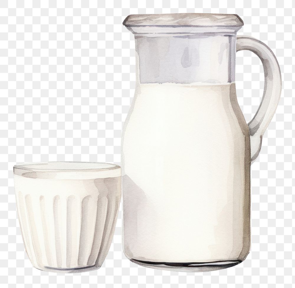 PNG Dairy milk beverage drink. 