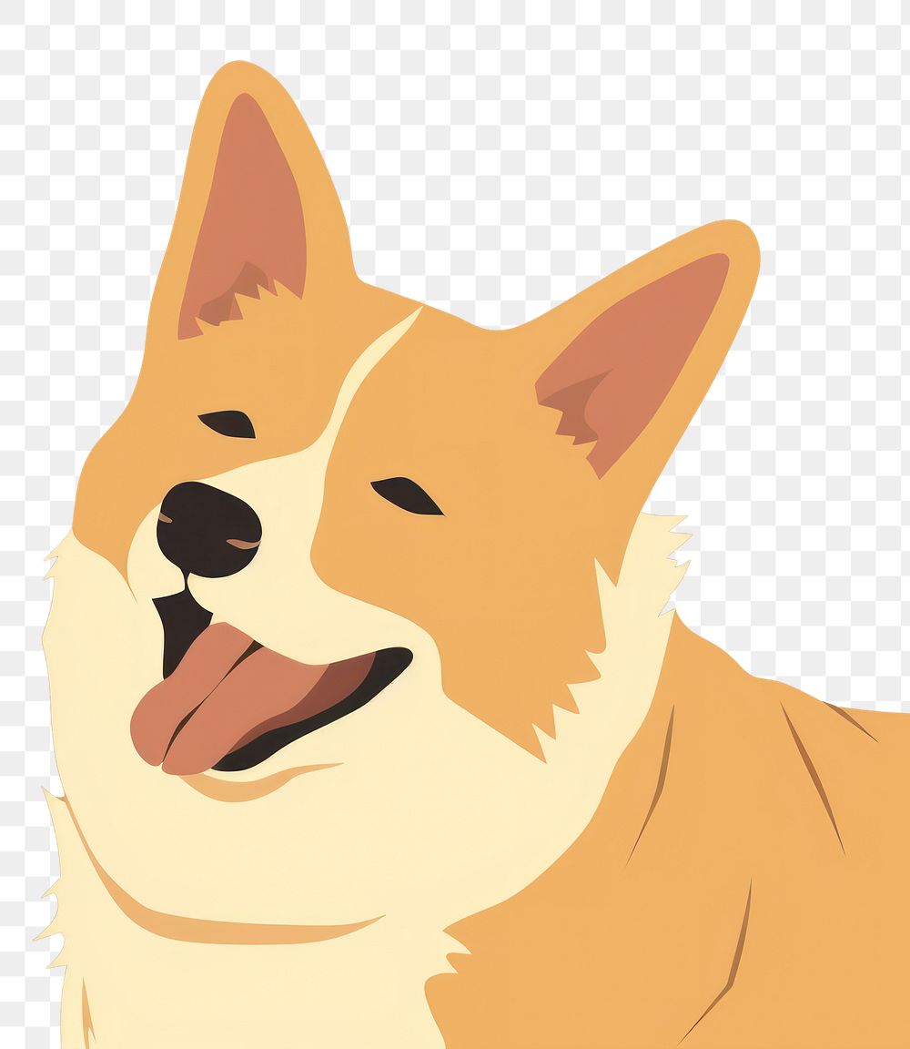 PNG Cartoon animal pet dog. AI generated Image by rawpixel.