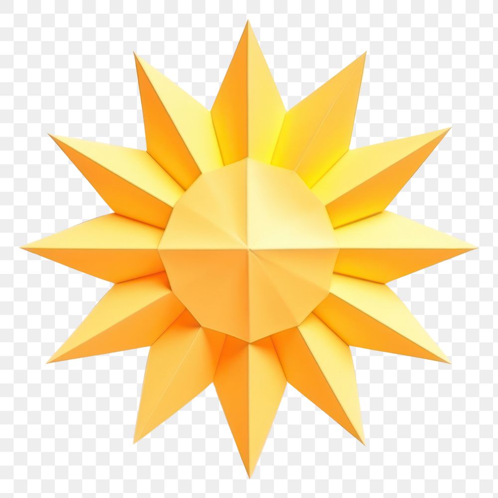 PNG Origami symbol paper sun. AI generated Image by rawpixel.