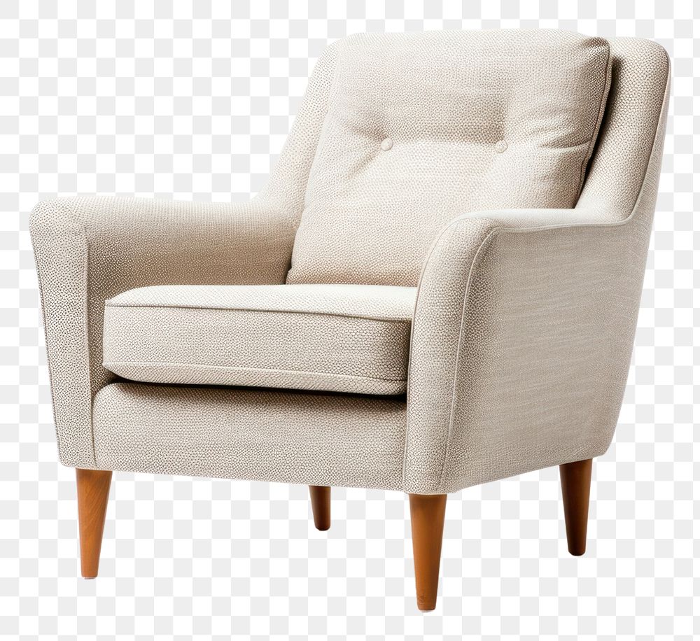 PNG  Chair furniture armchair white background. AI generated Image by rawpixel.