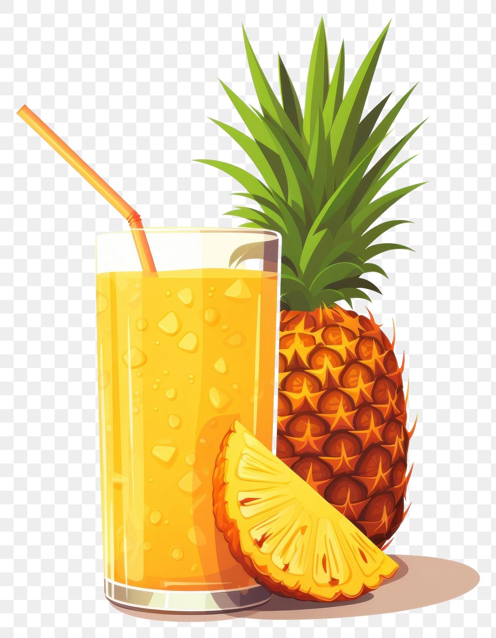 PNG Pineapple juice fruit drink. 