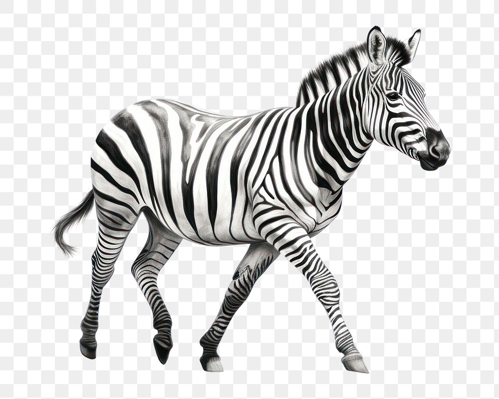 PNG Zebra wildlife animal mammal. 