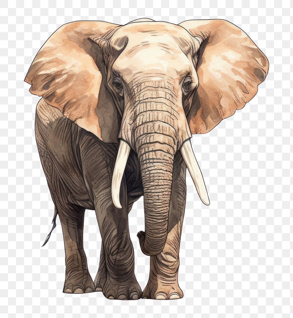 PNG Elephant wildlife animal mammal. AI generated Image by rawpixel.