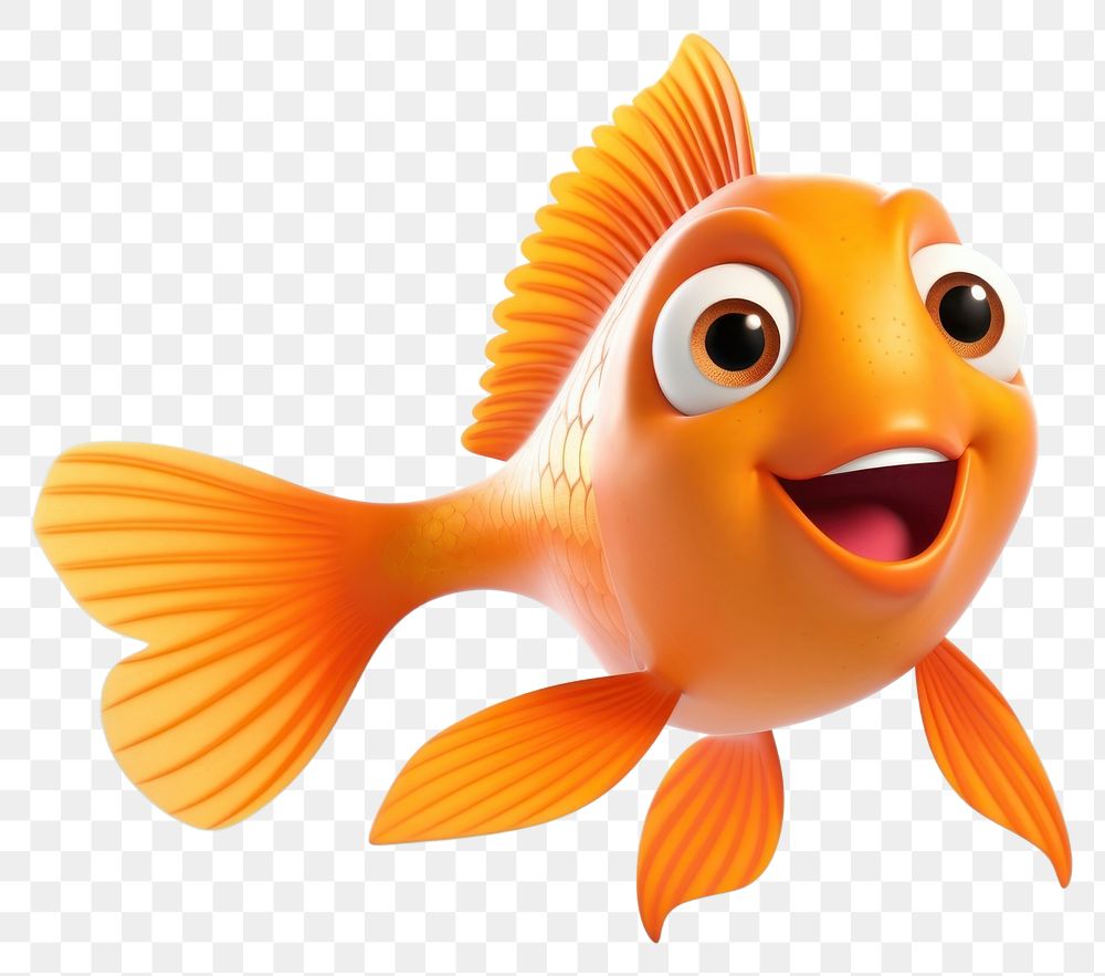 PNG Goldfish swimming cartoon animal. | Premium PNG - rawpixel