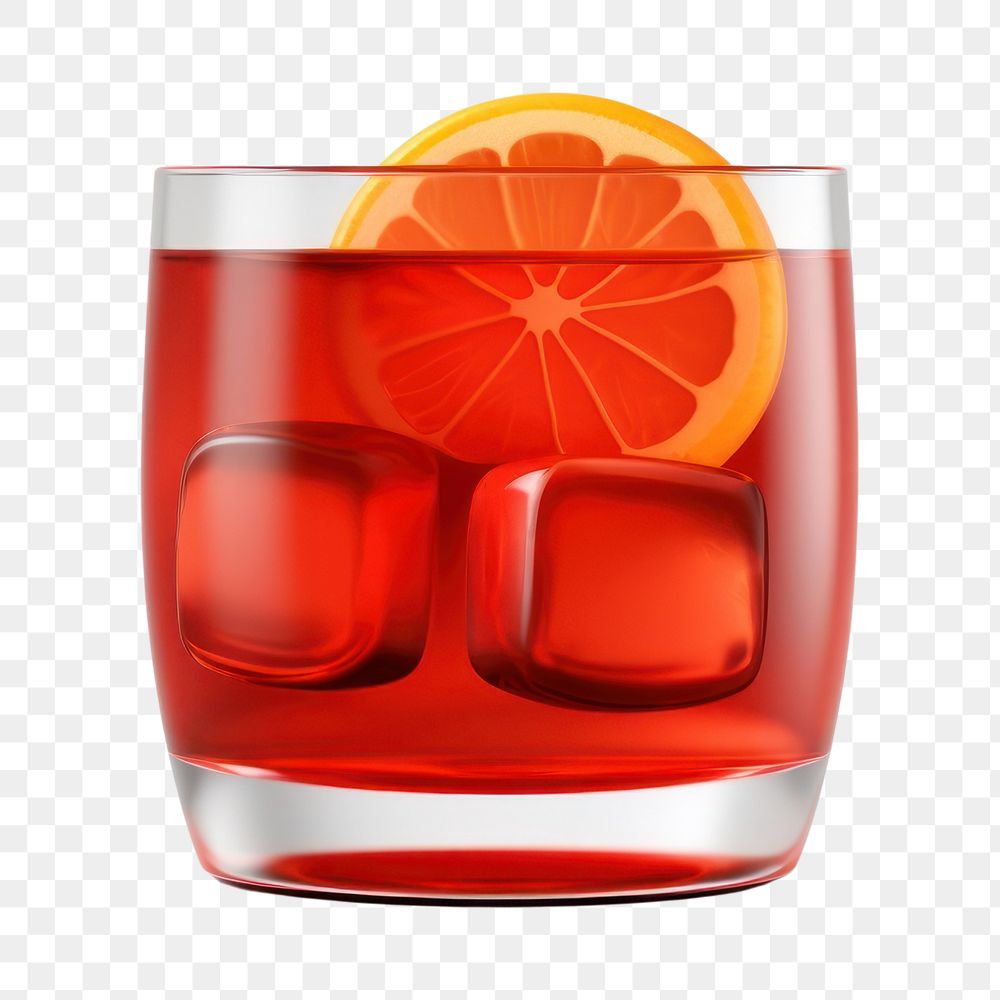 PNG Drink cocktail negroni fruit. AI generated Image by rawpixel.
