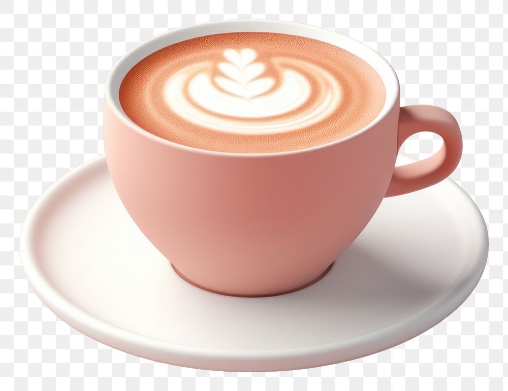 PNG Coffee drink latte cup. 