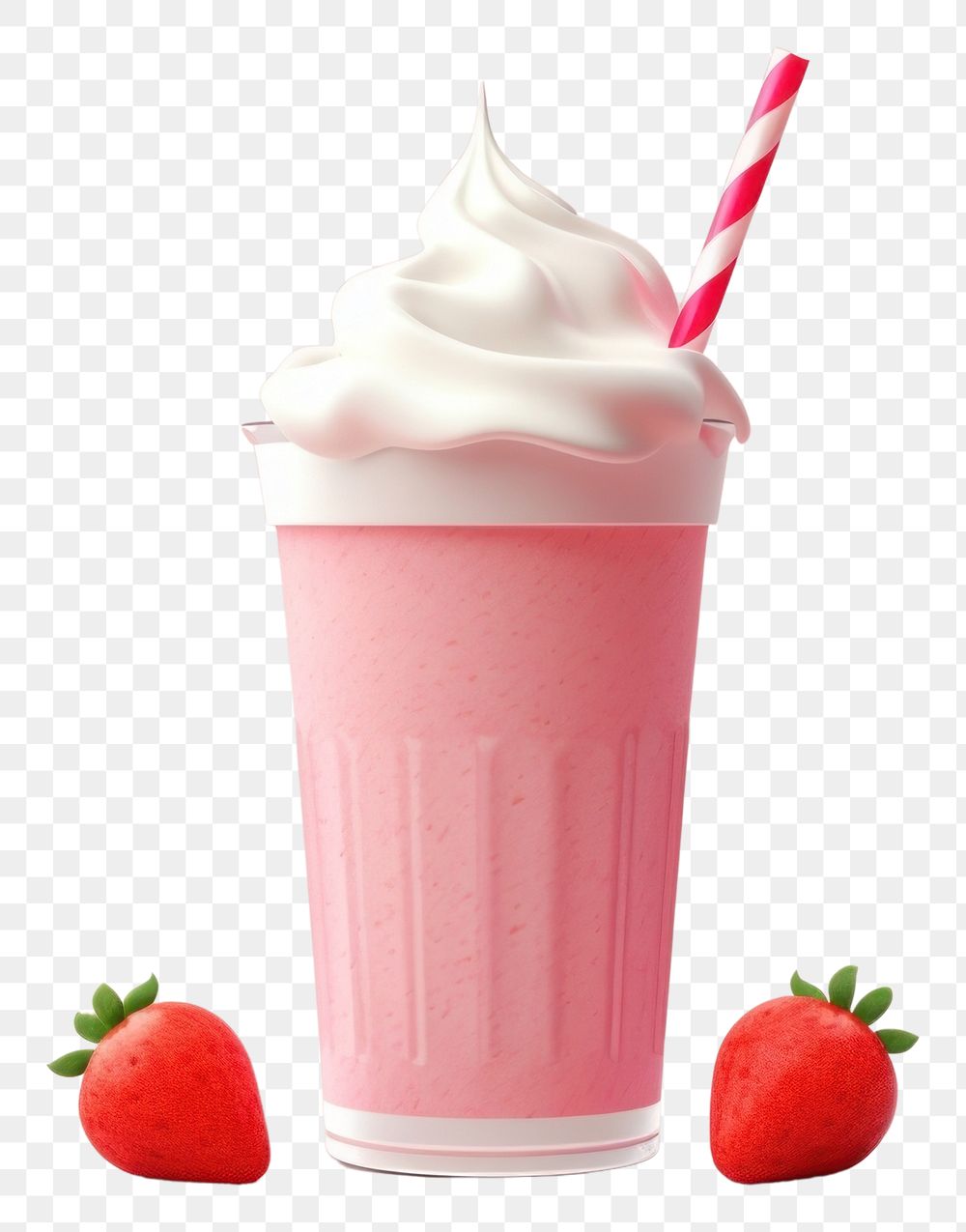PNG Strawberry milk milkshake smoothie. AI generated Image by rawpixel.