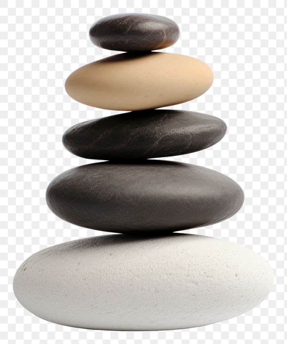 PNG Pebble stone white background simplicity. AI generated Image by rawpixel.