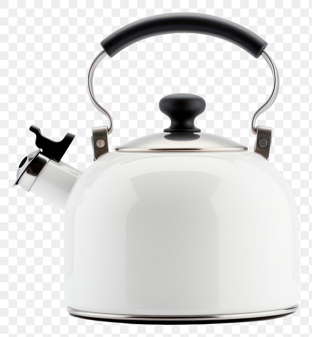 PNG Kettle white transparent background cookware. AI generated Image by rawpixel.