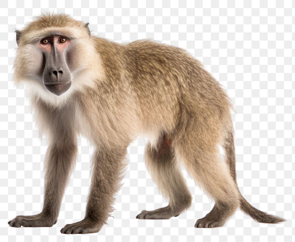 PNG  Wildlife mammal animal monkey. AI generated Image by rawpixel.